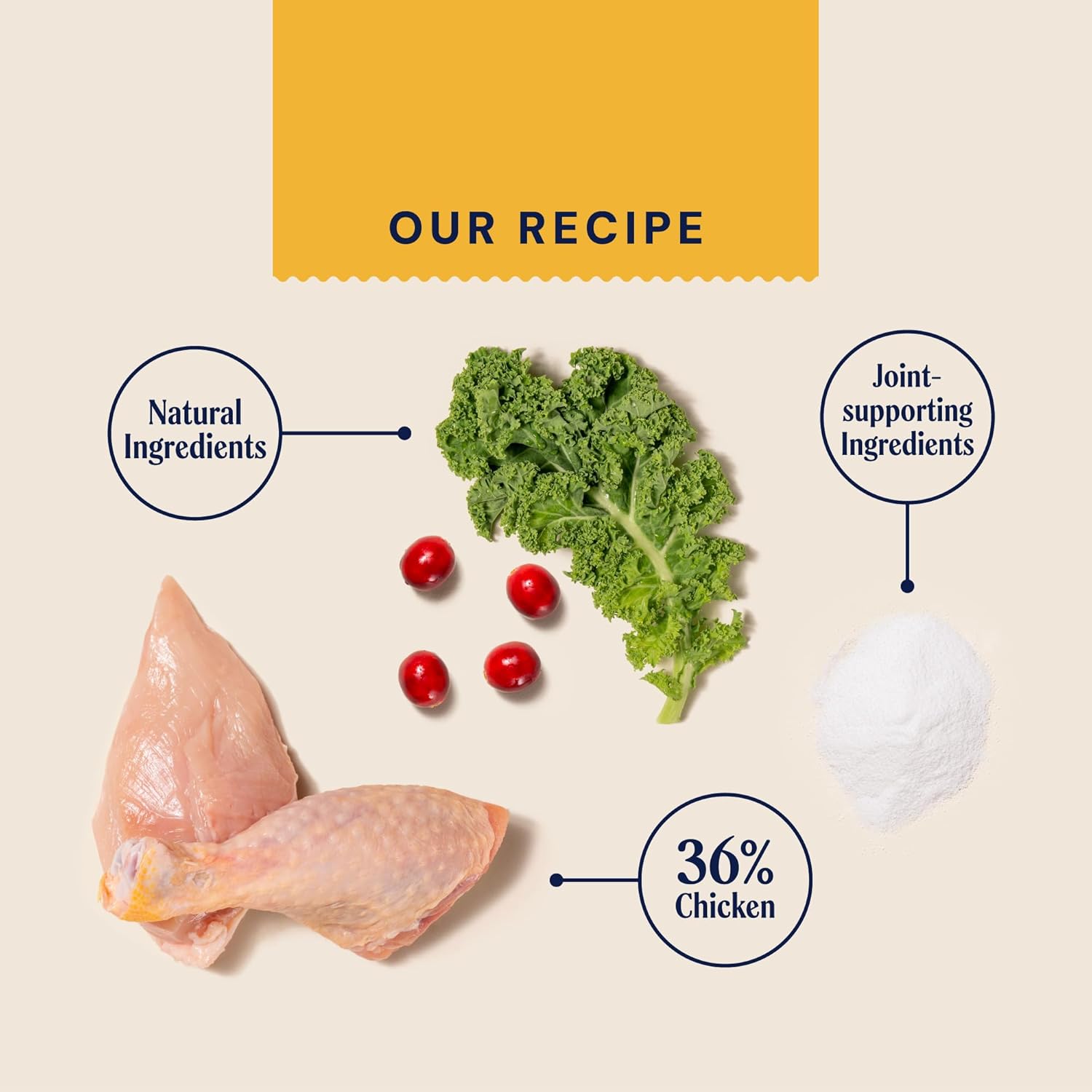 Pooch & Mutt - Senior Superfood Complete Dry Dog Food Grain Free (Regular Sized Kibble), for Older Dogs, Chicken, 7.5kg (packaging may vary)