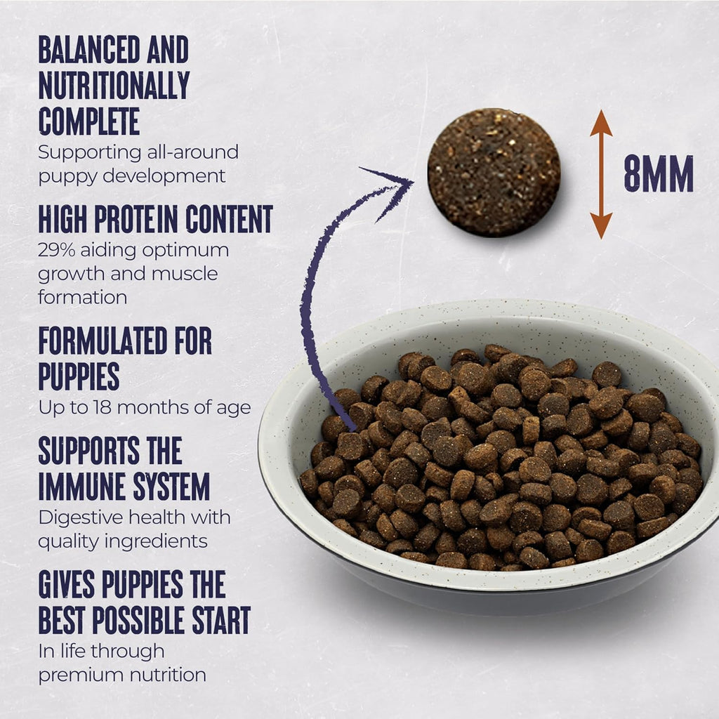 Alpha Sporting Puppy Dry Dog Food | Complete Feed for Working, Sporting & Racing Breeds | Chicken and Rice, 15kg