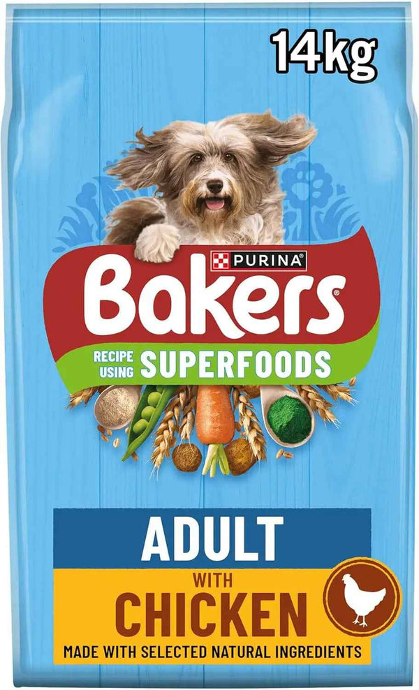 Best Dry Dog Food Bakers Superfoods Chicken 14kg Pack