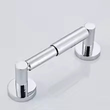Wall Mounted Toilet Roll Holder Bar Tissue Paper Stand Bathroom Storage Chrome