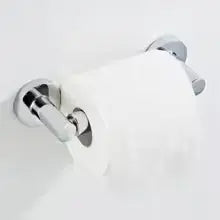 Wall Mounted Toilet Roll Holder Bar Tissue Paper Stand Bathroom Storage Chrome