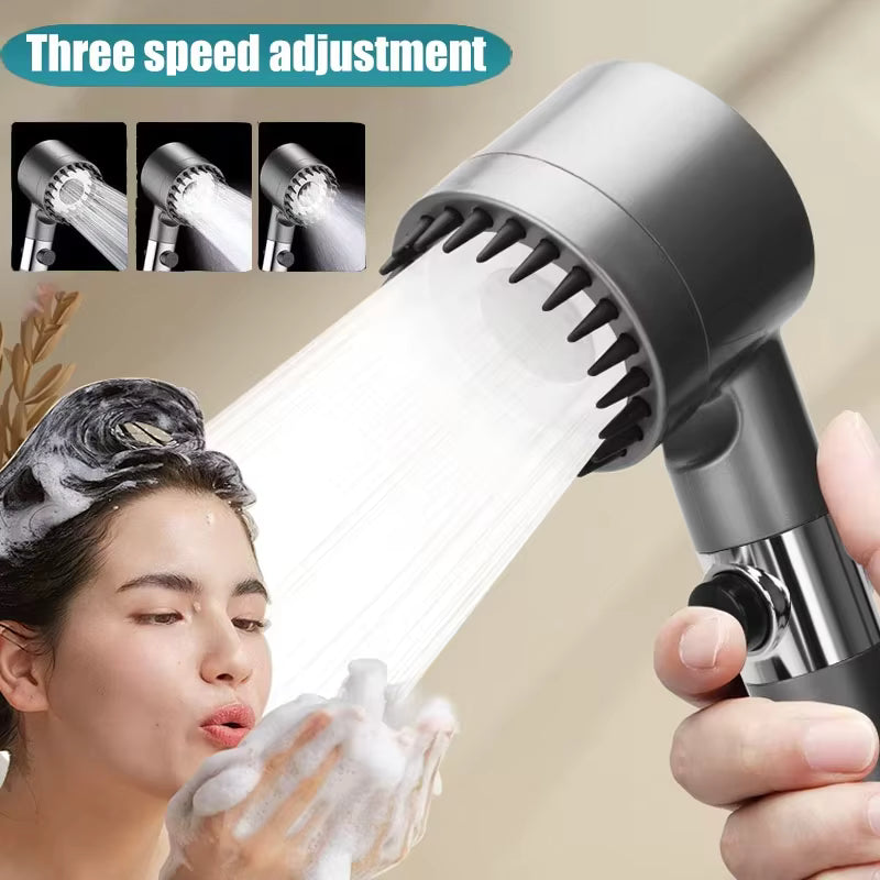 Shower Head For Bathroom 4-in-1 High Pressure Shower Head 3 Mode Function